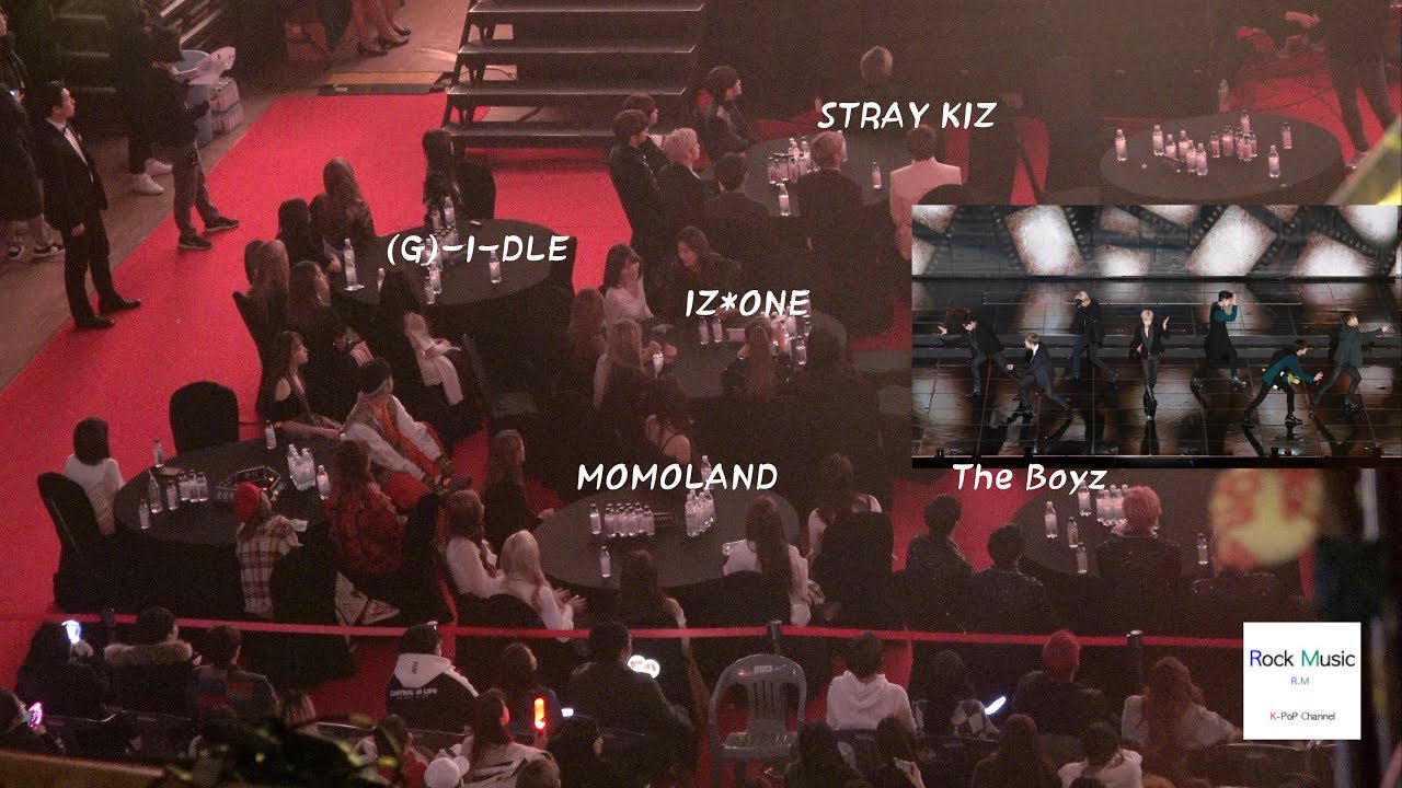 IZ*ONE, (G)-I-DLE, STRAY KIDS, MOMOLAND, THE BOYZ Reaction to iKON Stage 4K 190123
