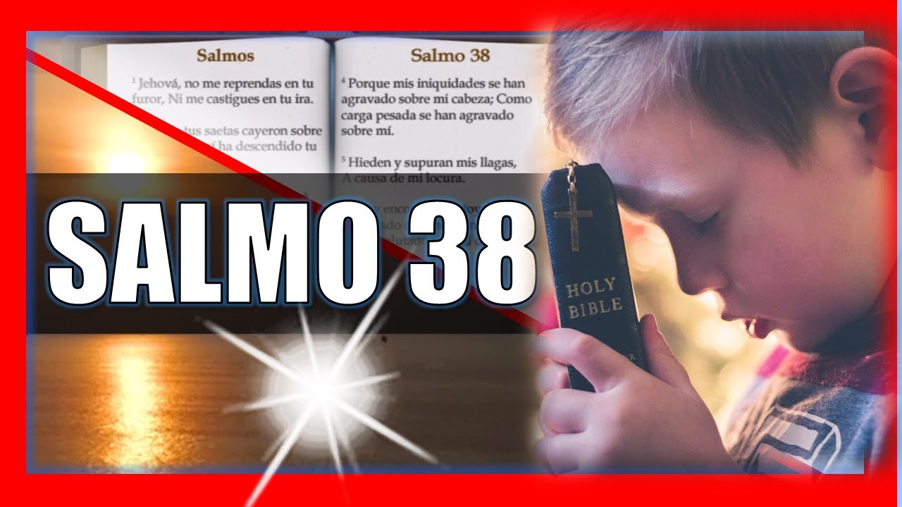 SALMO 38 Reina Valera Hablado Con Letra Grande y Audio🔴
