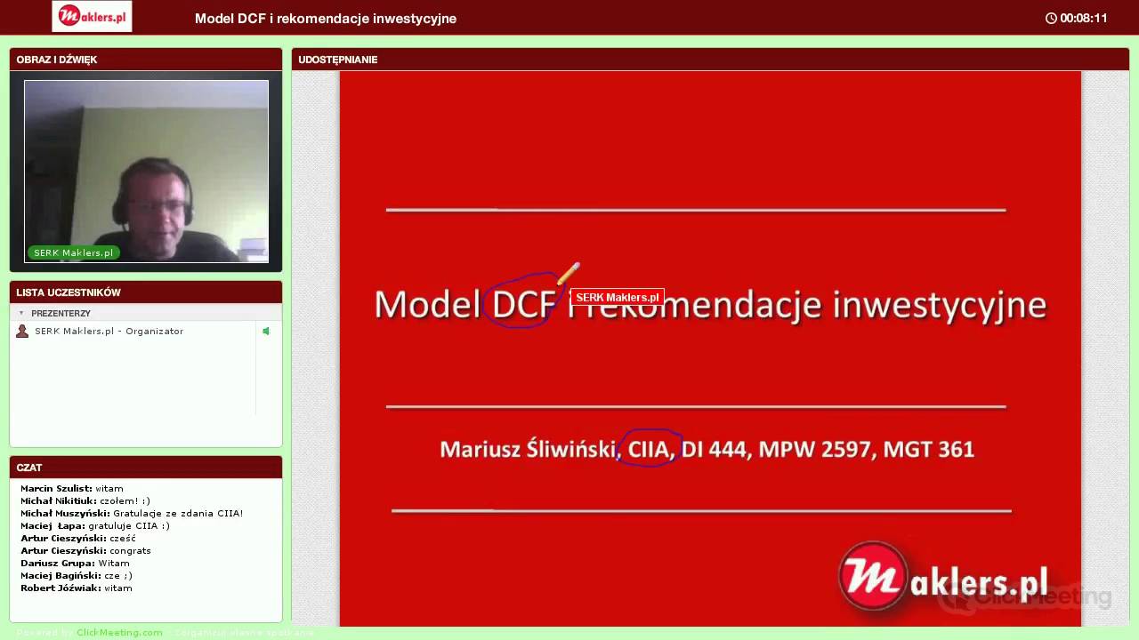 Model DCF i rekomendacje inwestycyjne.