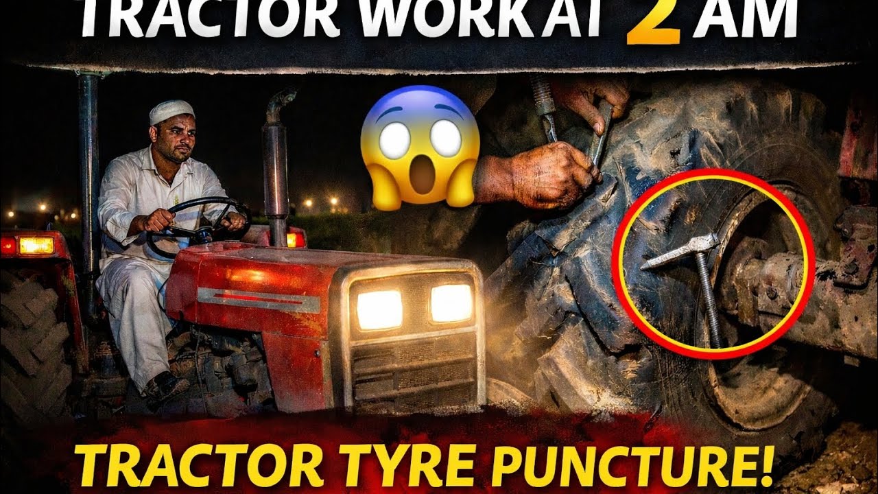 Tractor ka tyer puncture ٹائر پنکچر 🚜#youtube #ytshorts #youtubeviralvideo #maseemmalik-u9e