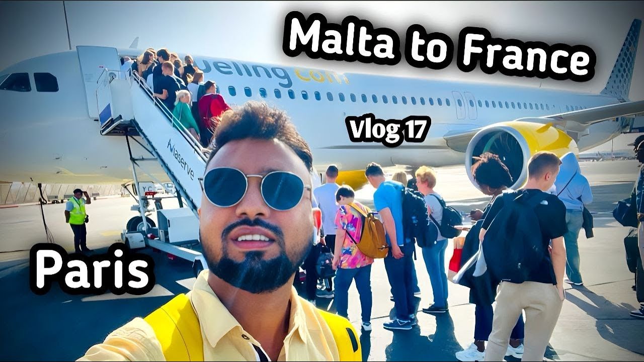 Malta to France (Paris) | Malta I France | Europe I Imran Imu | Vlog 17