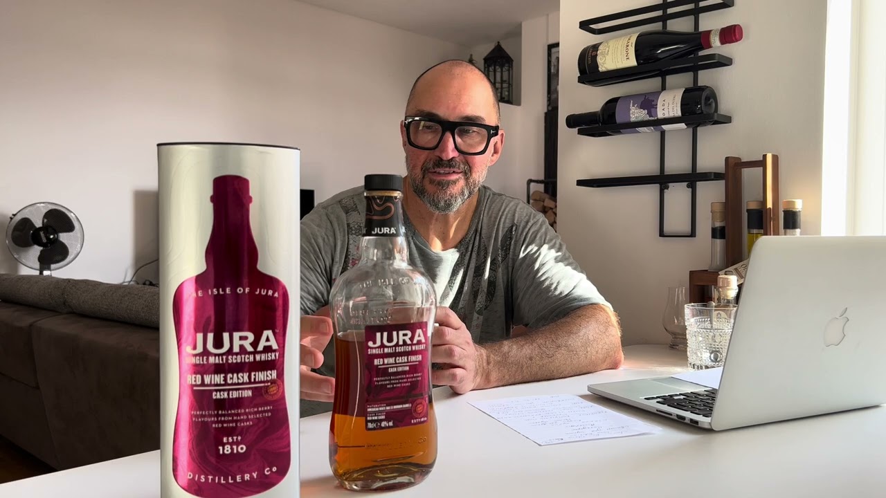 #5 Jura 🏴󠁧󠁢󠁳󠁣󠁴󠁿 Red Wine Cask Finish 40%  - виски для начинающих с изюминкой