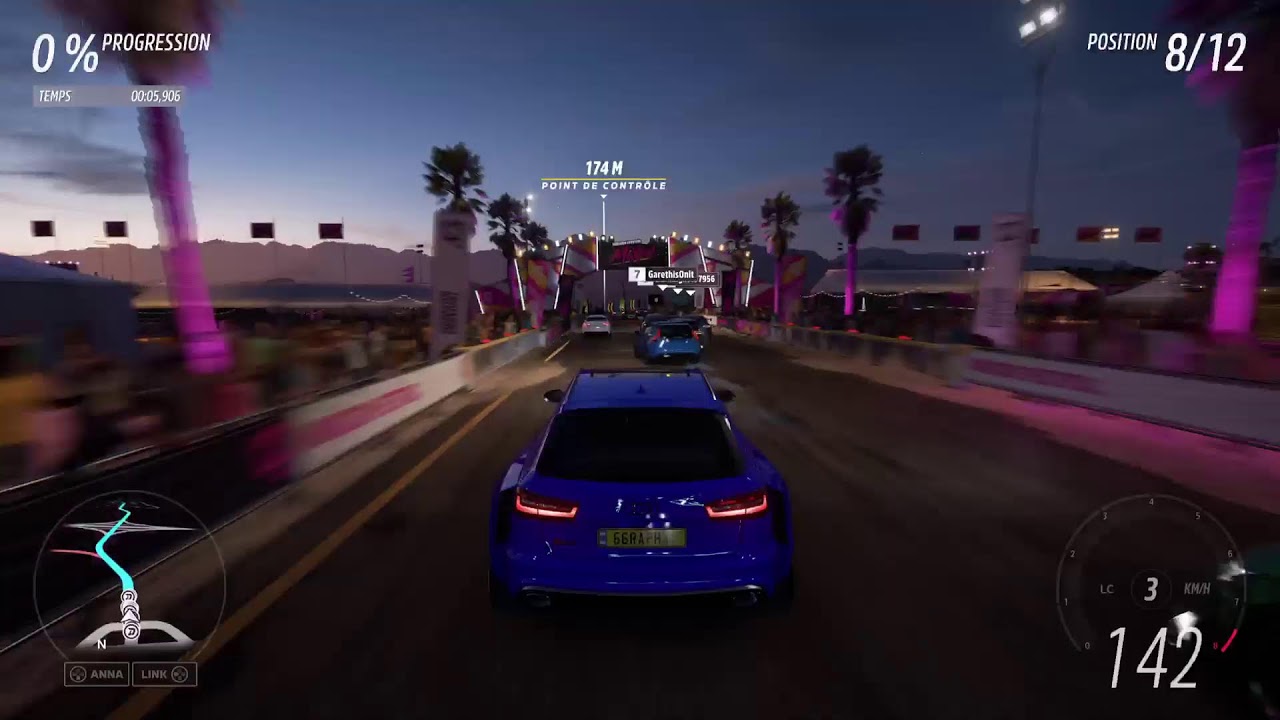 live sur Forza avec le volant