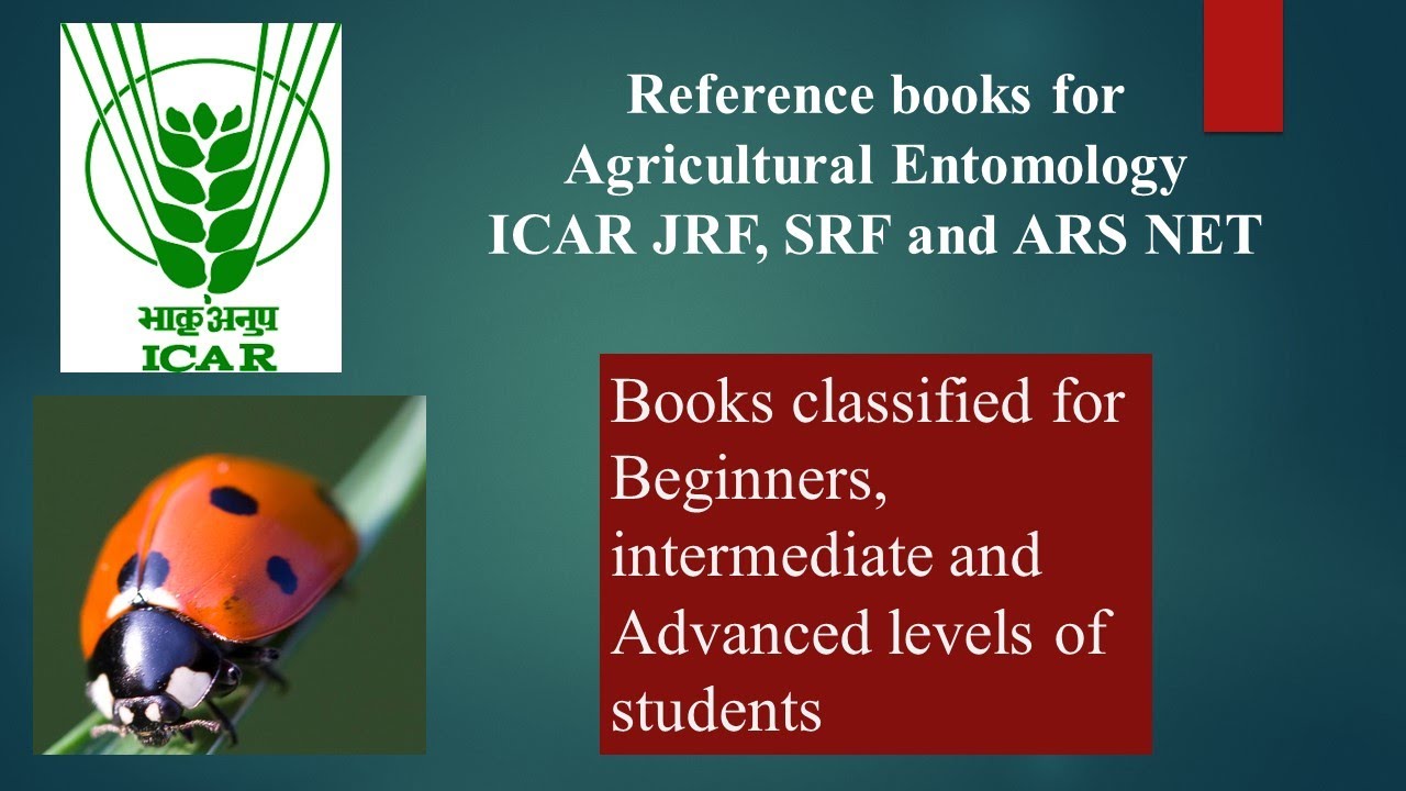Agricultural Entomology reference books for ICAR JRF/SRF and ASRB NET