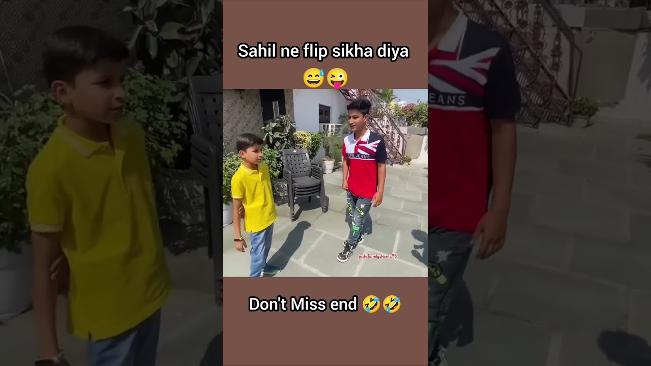Sahil ne flip sikha diya 😂😂 || #shorts #new #funny #vlog