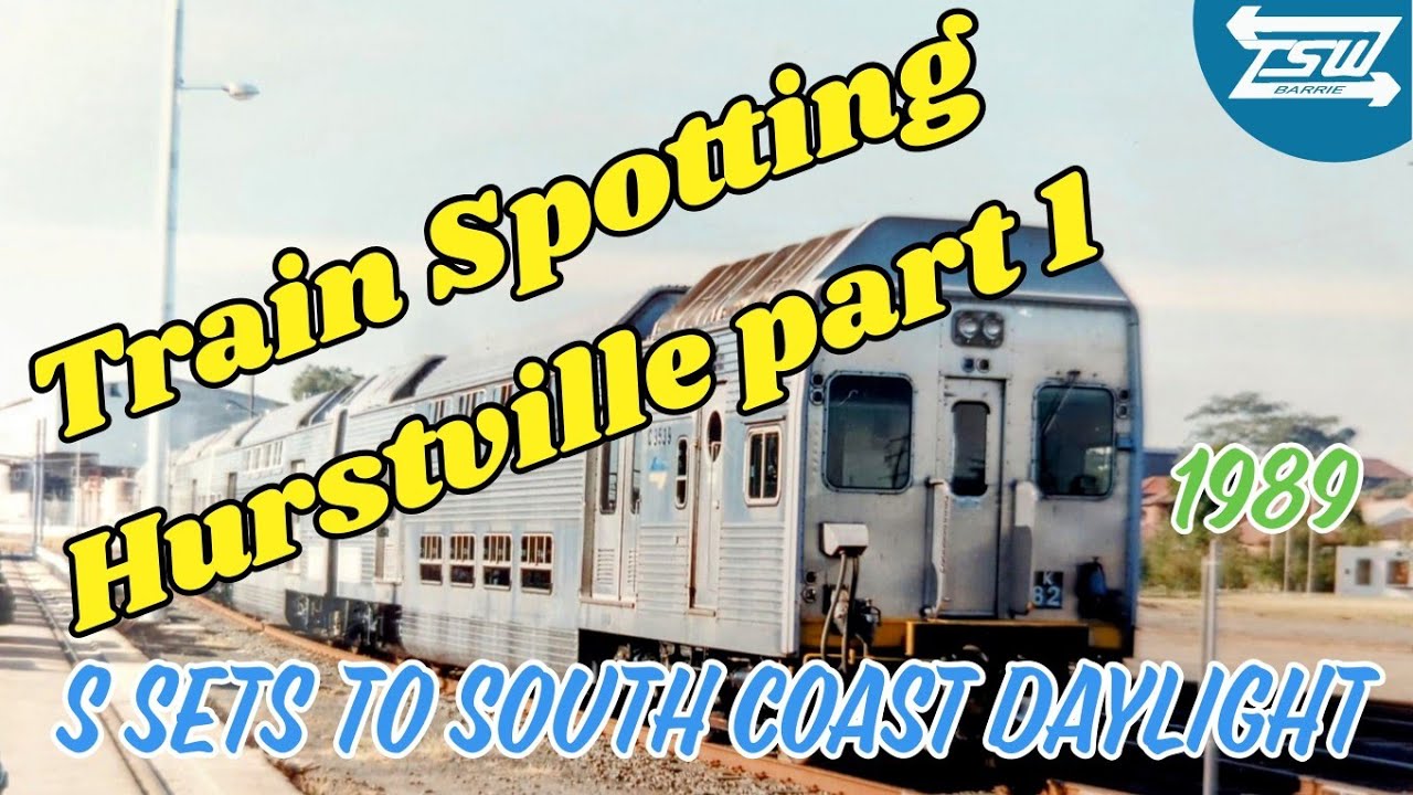 Train spotting Hurstville station 1989 part 1 - South Coast Daylight K S V set #trainspotting