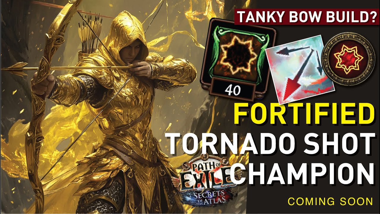 【FORTIFIED Tornado Shot Champ】dealing GIGACHAD DPS while being...pretty TANKY? Phys Bow Build 3.26