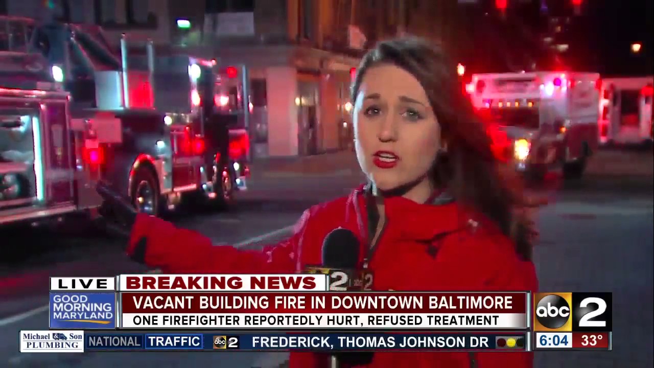 Crews respond to vacant building fire on Baltimore Street