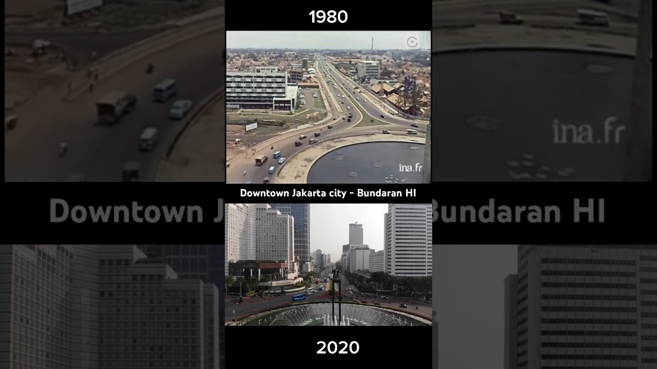 Bundaran Hi Jakarta #oldphoto #indonesia  #downtown #jakarta #asiacity #asian #town #history #old