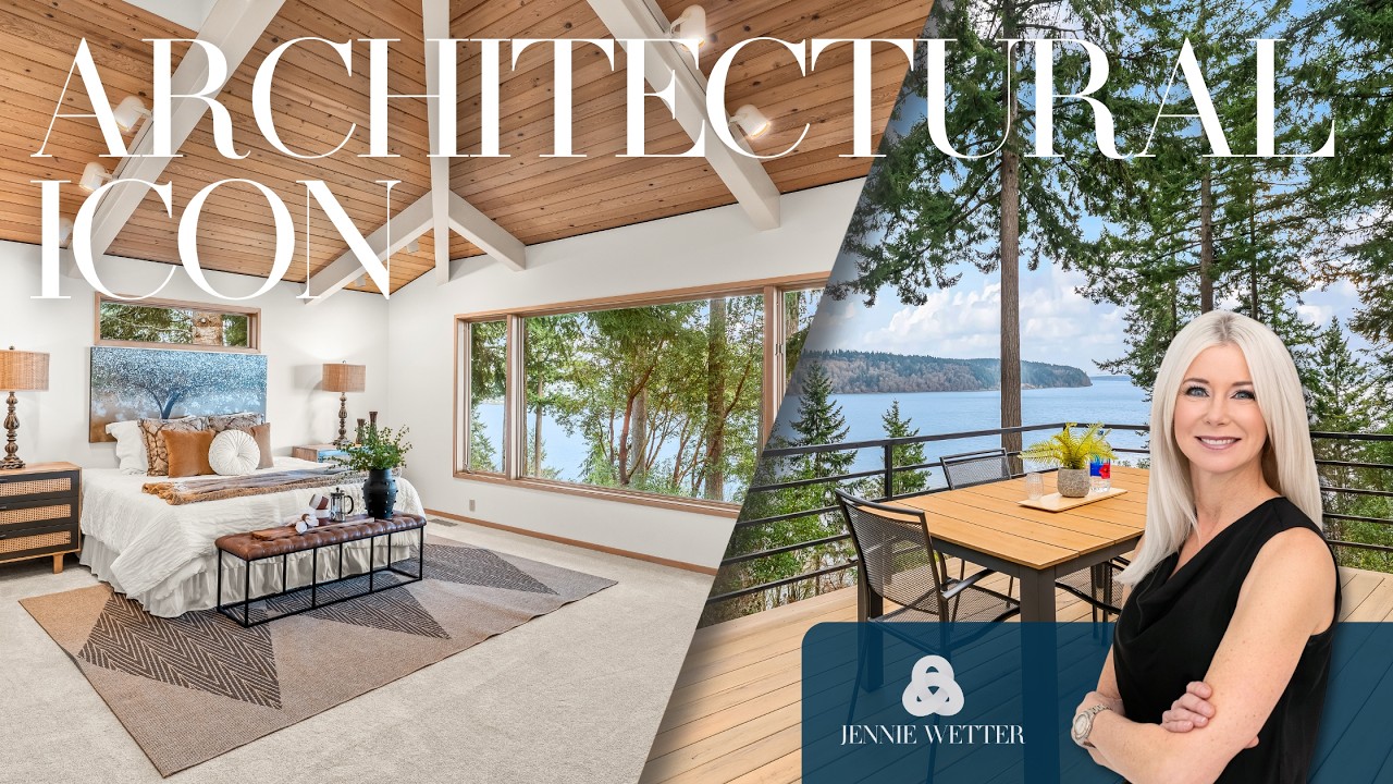 Pacific Northwest Modernism - Walls of Windows over Colvos Passage