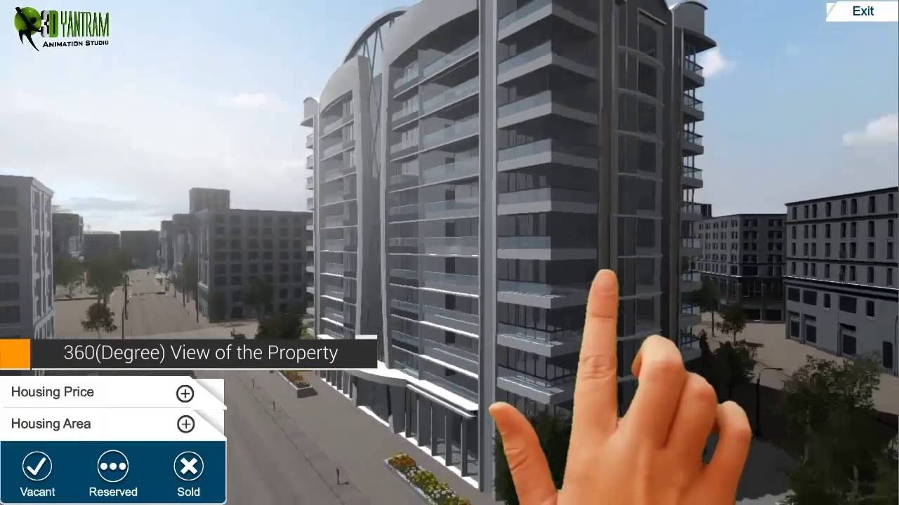 3D Virtual Reality Sales Tool for Real estate Interactive Touch screen - 360 VIRTUAL TOURS