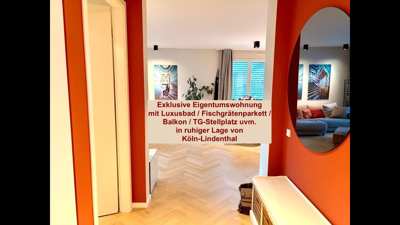 Exklusive Eigentumswohnung | Luxusbad | Fischgrätenparkett | Balkon | TG- Stellplatz uvm.