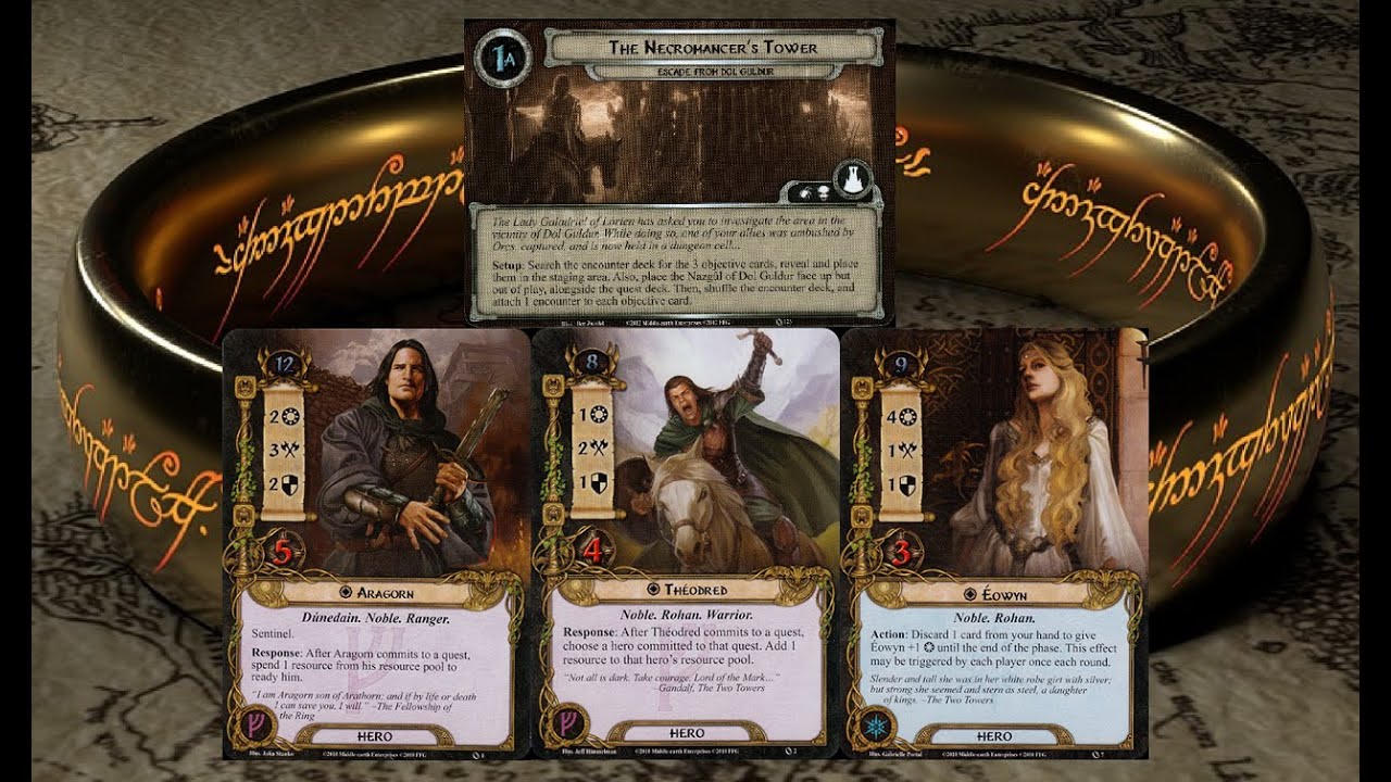 Escape From Dol Guldur WIN LOTR LCG Progression Series Solo