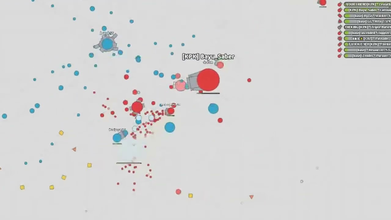 Arras.io 12m Leviathan & 6m Collision Deaths (Growth Arms Race Clan Wars)