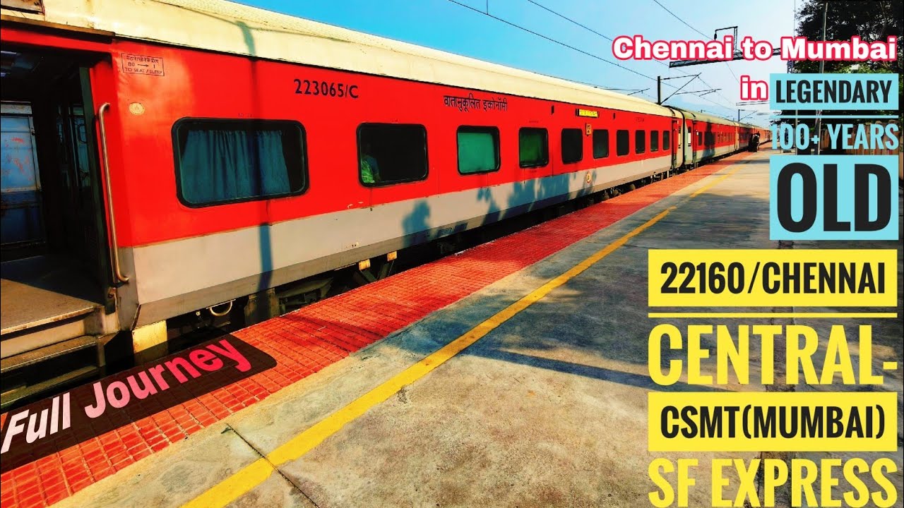 INSANE 130 KMPH Run! 22160 Chennai–Mumbai CSMT SF Express | Bhor Ghat views 😍 & High speed crossings