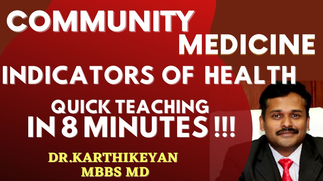 Indicators of Health community medicine chapter 2 in Just 8 minutes. PSM Made Simple