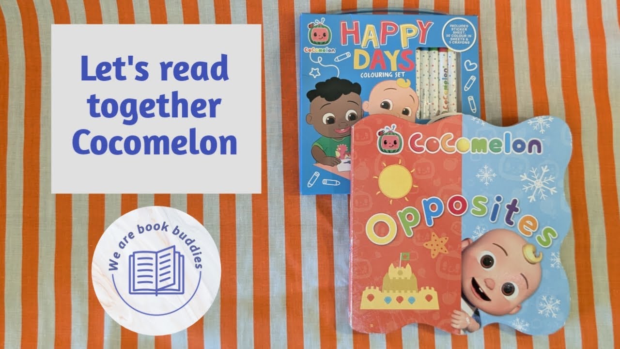 Let's read together a CoComelon book. Opposites: A fun early learning book. Cocomelon colouring in.