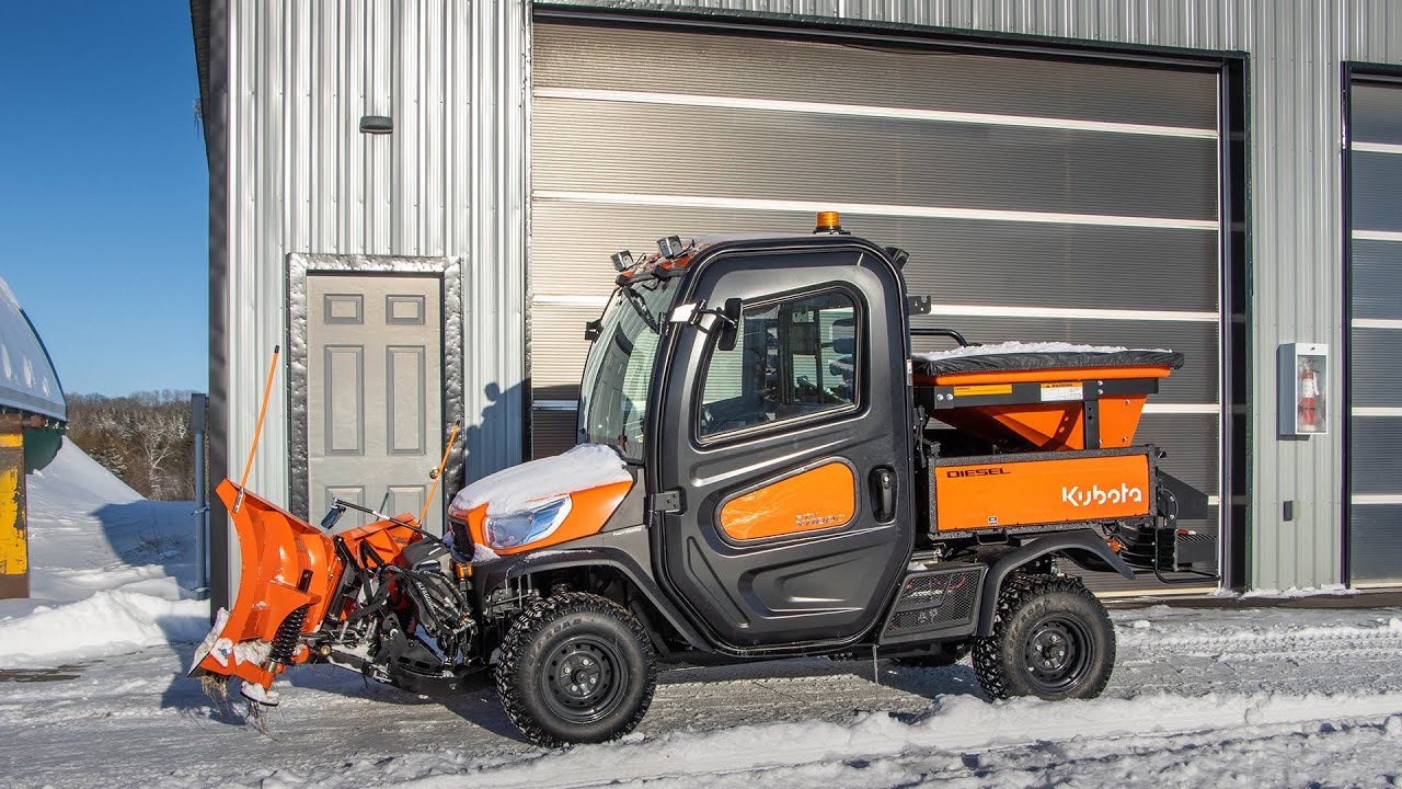 RTV X1100C With Hydraulic V-Blade and Rear Sander!