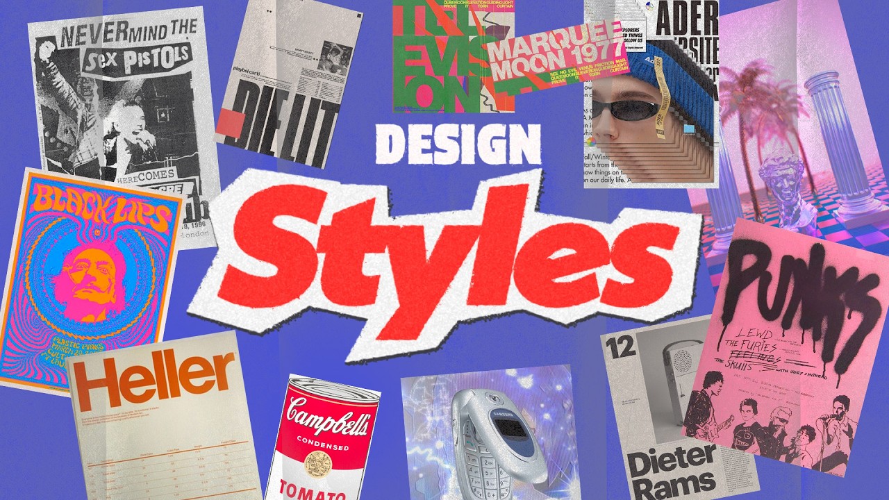 30 styles de conception graphique en 15 minutes