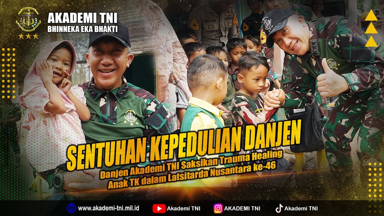 TAMAN KANAK-KANAK RANTAU DI TINJAU DAN BERI SUMBANGAN OLEH DANJEN AKADEMI TNI