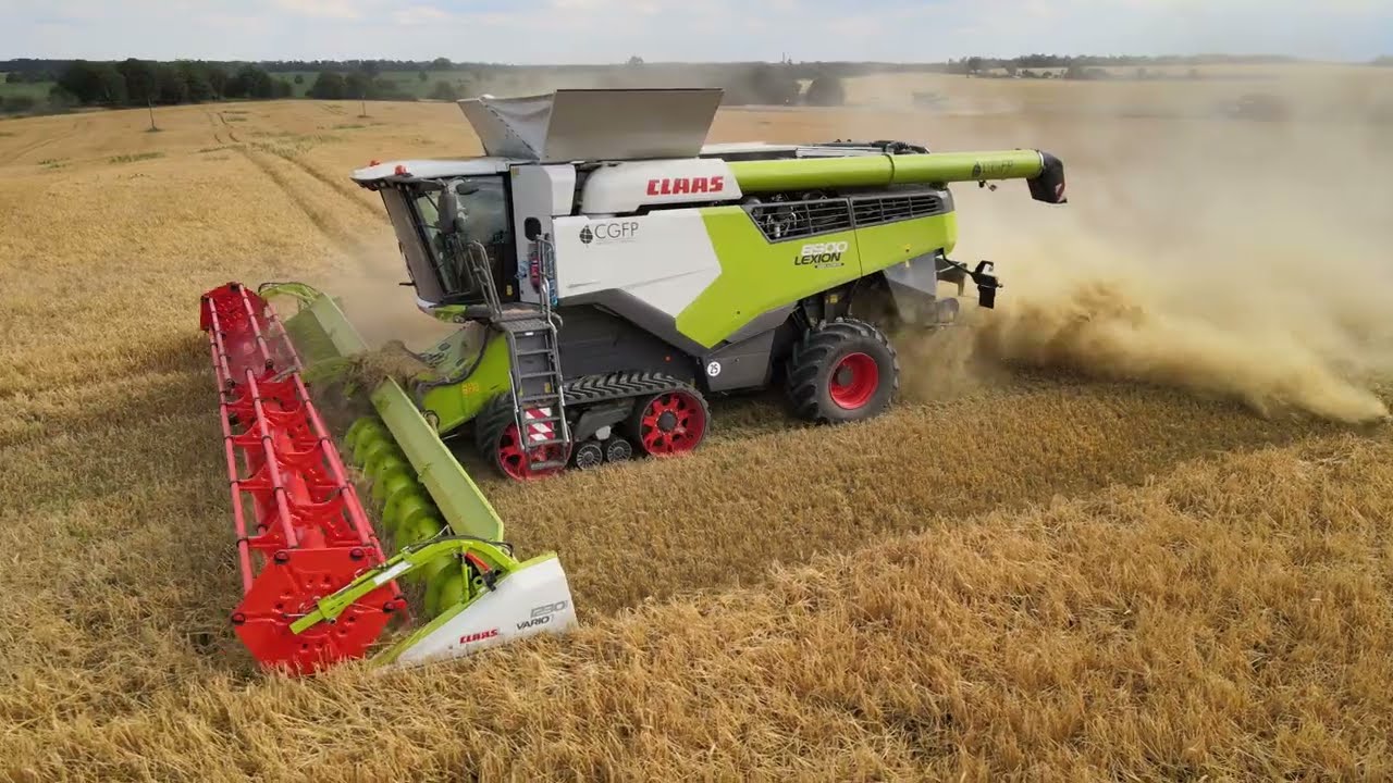Zapowiedź Wielkich żniw jęczmiennych w CGFP WOJNOWO. John Deere 2xX9, S790i & Claas Lexion 8900 [4K]
