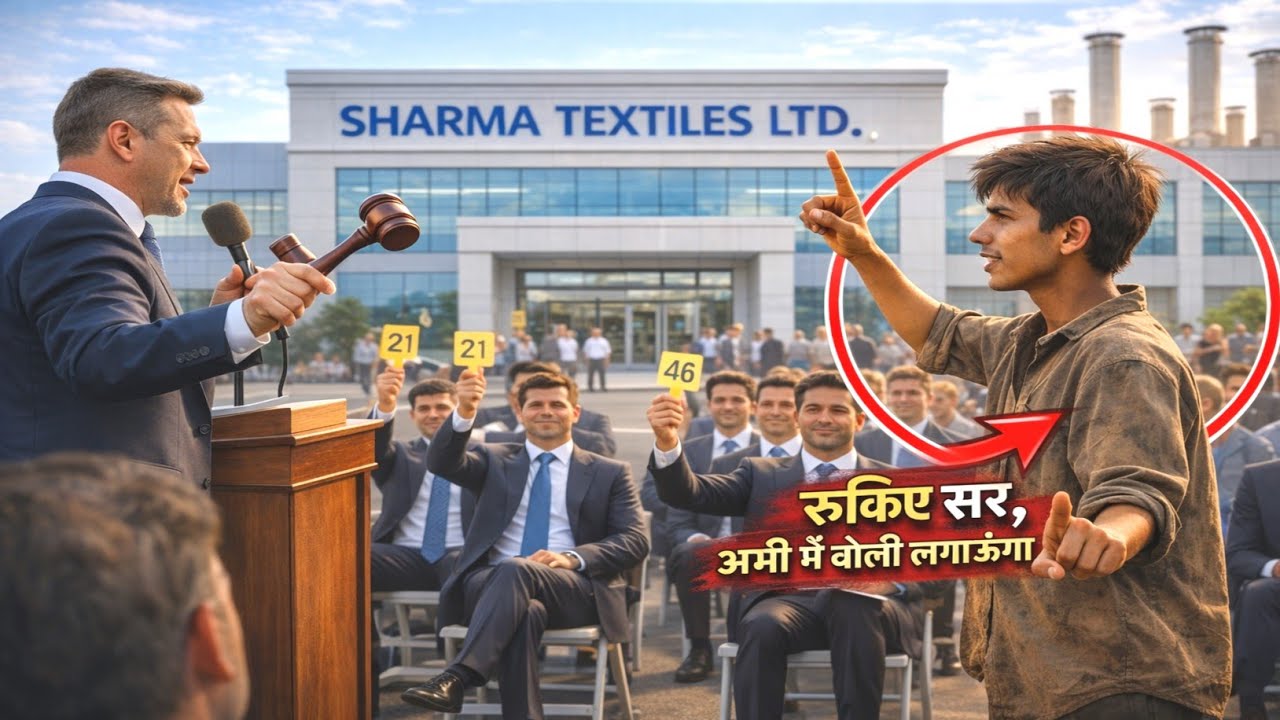 “कंपनी नीलाम होने वाली थी… मालिक फूट-फूट कर रो रहा था, तभी एक गरीब लड़के ने जो किया सब हैरान रह गए!”