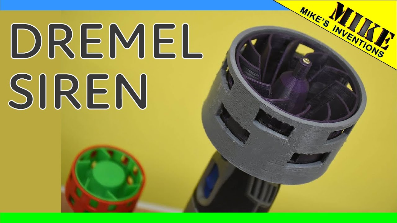 3D Printed Tornado Siren on a Dremel - Mikes Inventions
