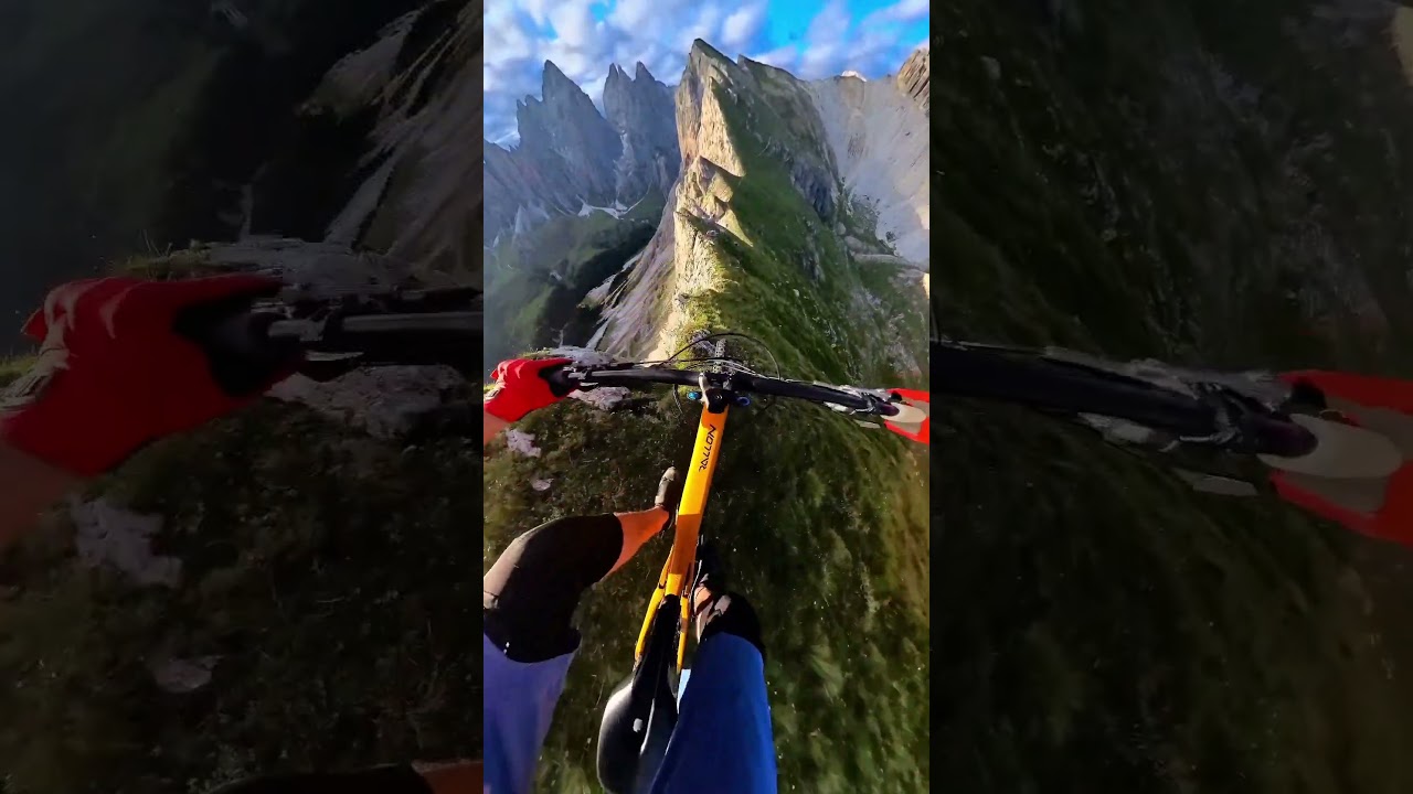 Marco Bassot's incredible Dolomiti's ride #extreme #stunning #mountains #mountainbike #dolomiti