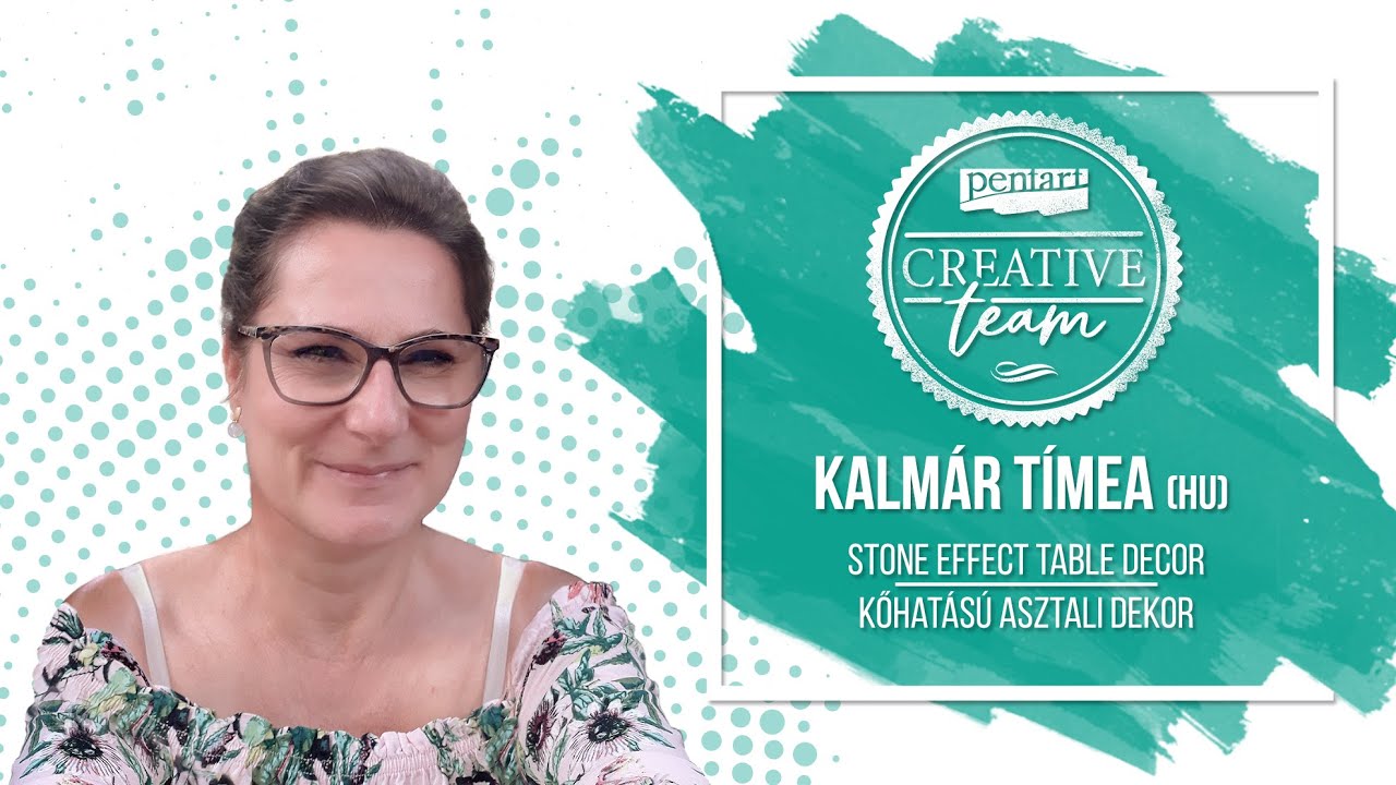 Stone effect table decor // Kőhatású asztali dekor