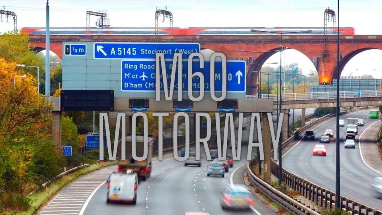 Driving in the UK M60 Motorway Manchester Ring Road