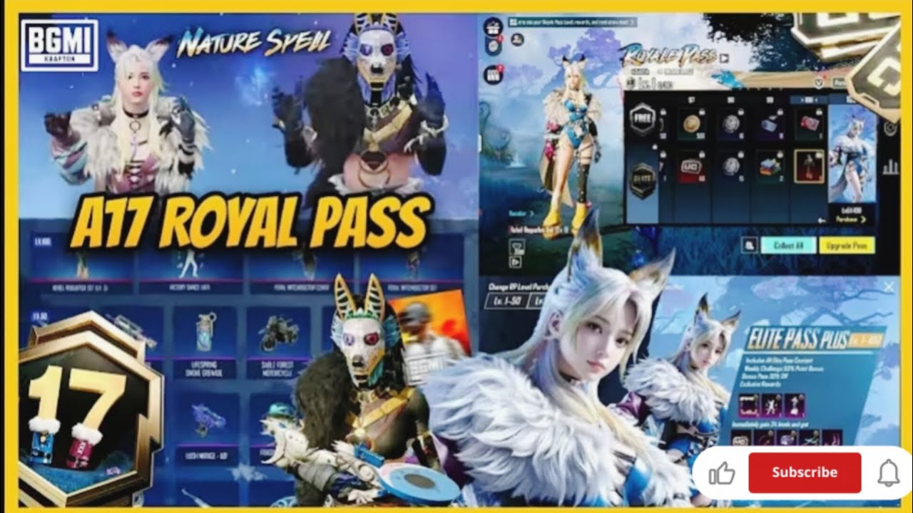 A-17 Royal Pass Max out 1-100 Reward