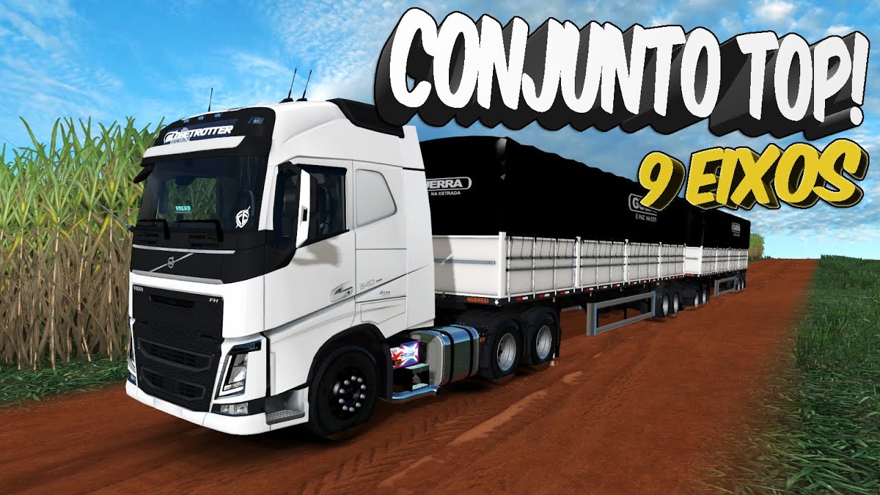 VOLVO FH 540 - NOVO MOD RODO-TREM - CONJUNTO QUALIFICADO - EURO TRUCK 2 MODS BR