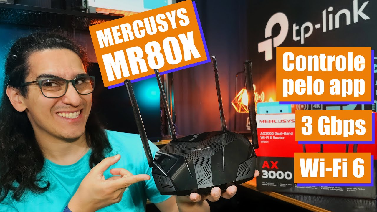 Roteador Mercusys MR80X Wi-Fi 6 AX3000