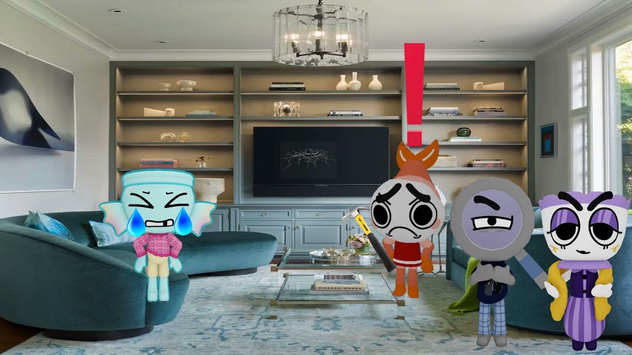 Shrimpo gets Grounded Ep1 Shrimpo Breaks The Tv in Front Of Finn