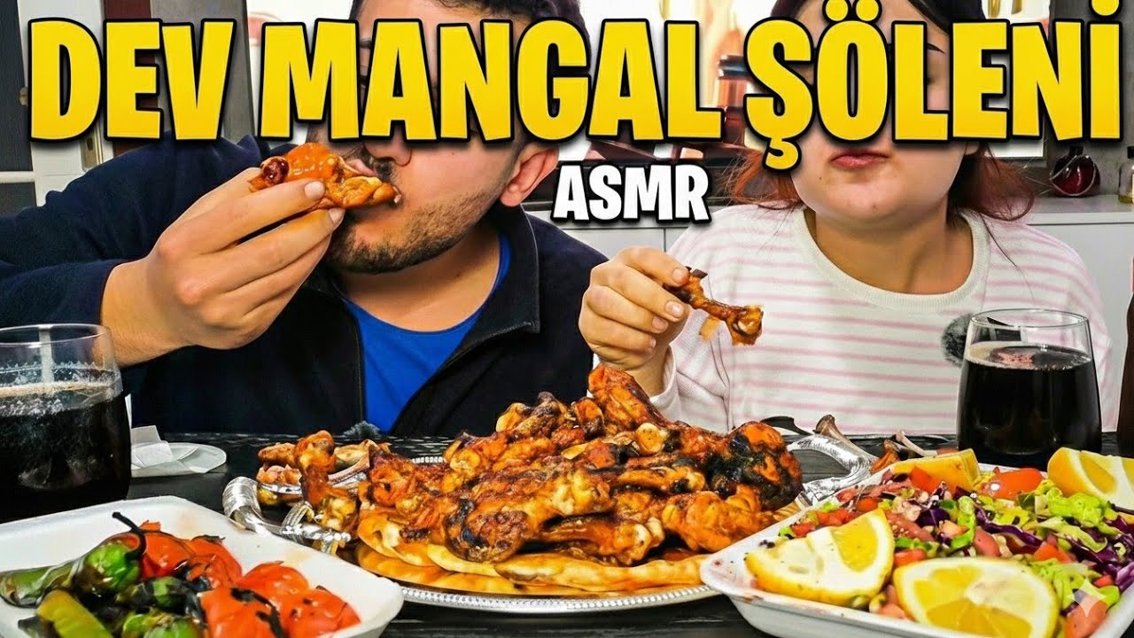DAĞ GİBİ MANGAL ŞÖLENİ! 🍖 | Soslu Etler ve Buz Gibi Kola (ASMR Mukbang)