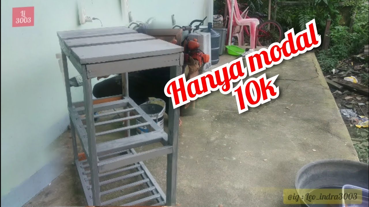 Cara membuat meja aquarium dari kayu bekas