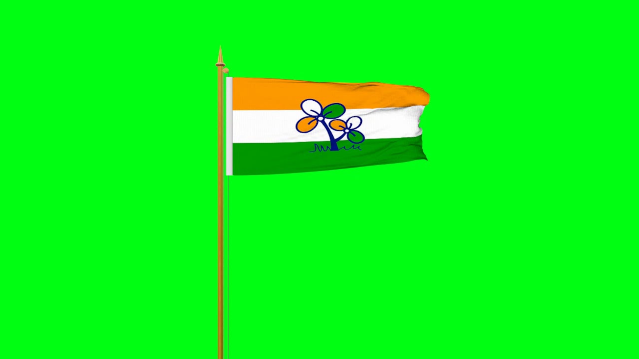 All India Trinamool Congress Flag 01 - India Political Flags - Sp Studio - Piyush Solanki