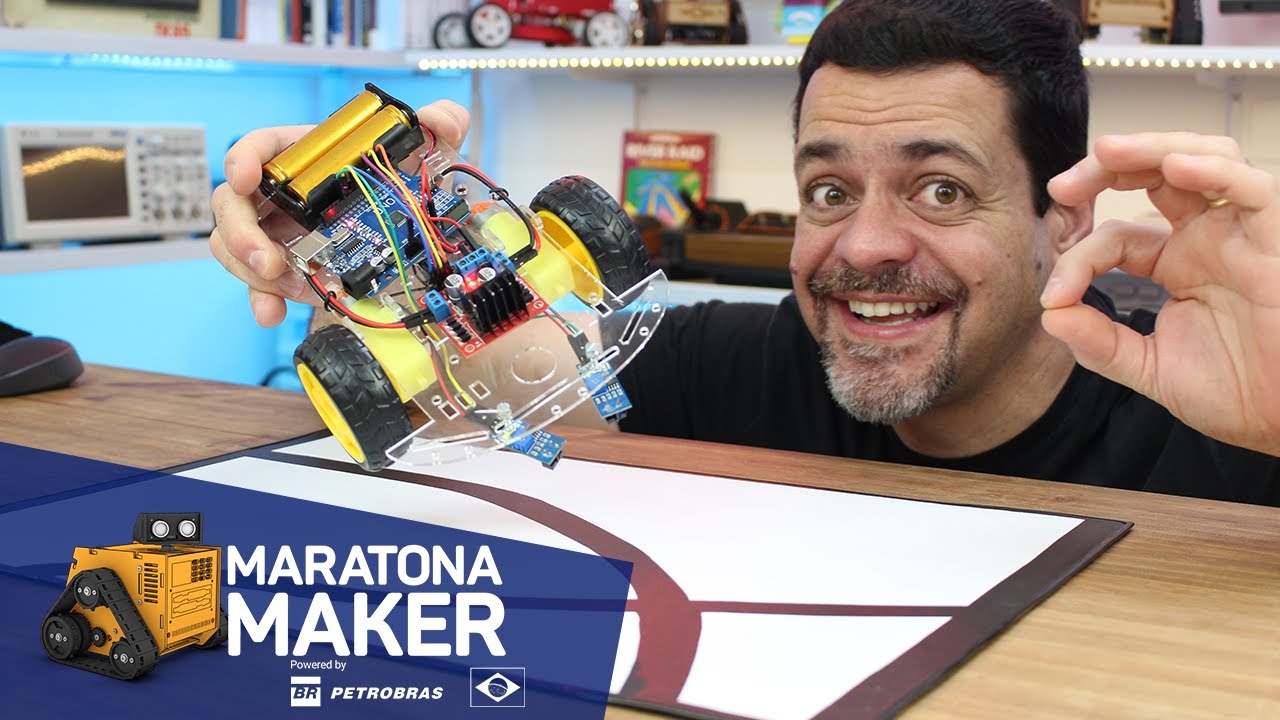 Criando Robô Seguidor de Linha com Arduino #MaratonaMaker