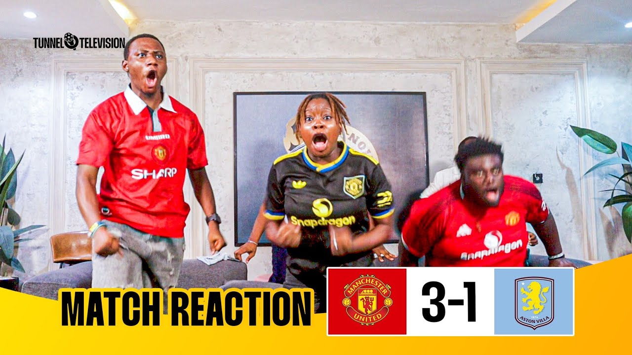 Manchester United 3-1 Aston Villa | Full Fan Reaction | Casemiro Barkley Cunha sesko #manutd 