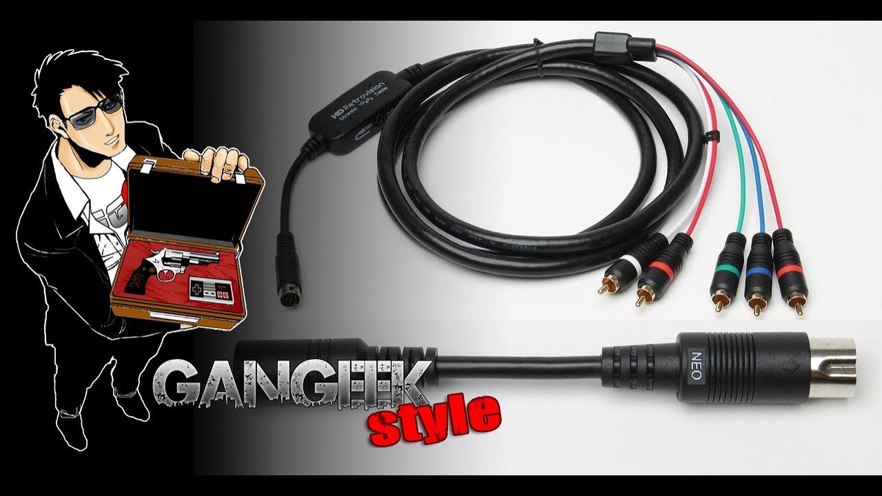 Genesis YPbPr Component Cable with Neo Geo A/V Port Adapter