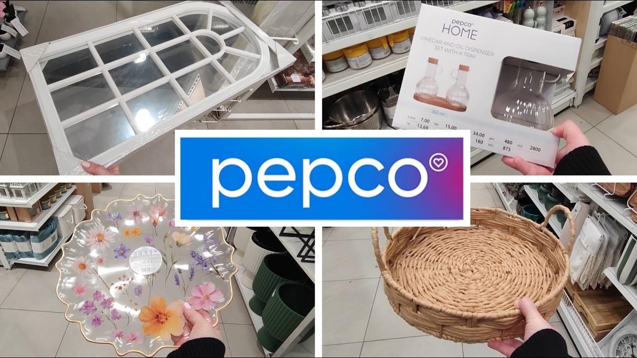 PEPCO 🛍️ PATERA W KWIATY 💖 BUTELKA NA OCET I LUSTRO 💖 PRZEGLĄD P&Oacute;ŁEK