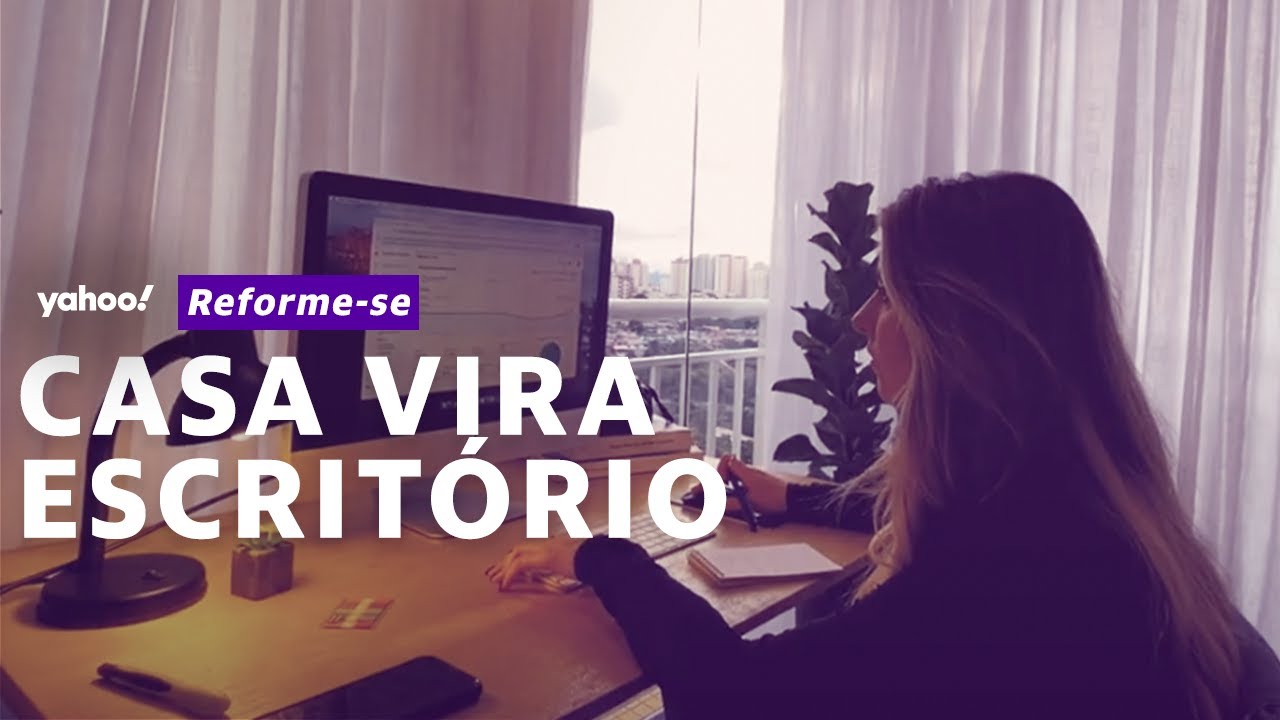 Reforme-se: Casal transforma sacada em escritório