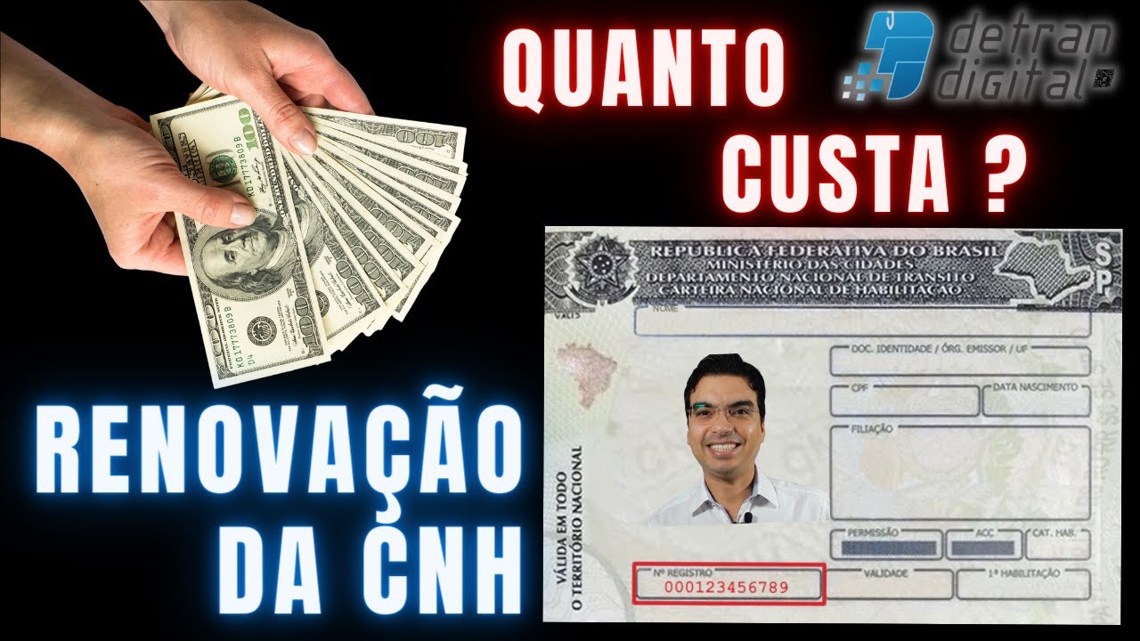 QUANTO CUSTA A RENOVAÇÃO DA CNH?