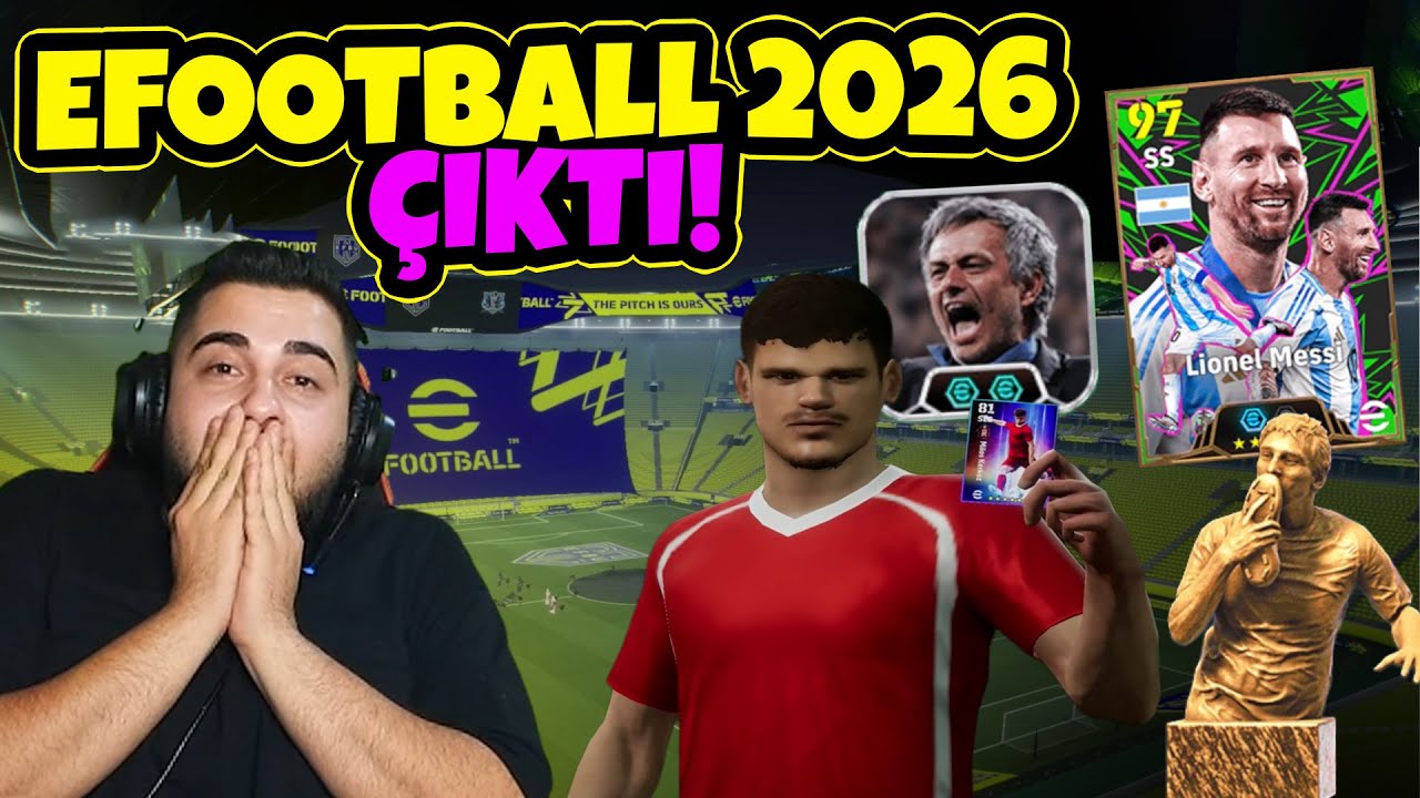 eFootball 2026 ÇIKTI! İLK İNCELEME! STADYUM ÖZELLEŞTİRME, YENİ PAKET AÇILIM ANİMASYONU ve PAKETLER!