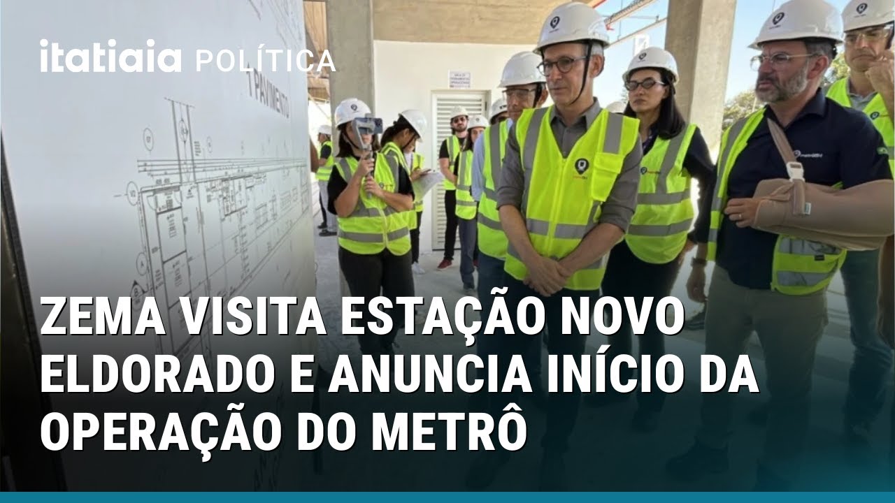 ZEMA VISITA ESTAÇÃO DO METRÔ NOVO ELDORADO E ANUNCIA INÍCIO DA OPERAÇÃO