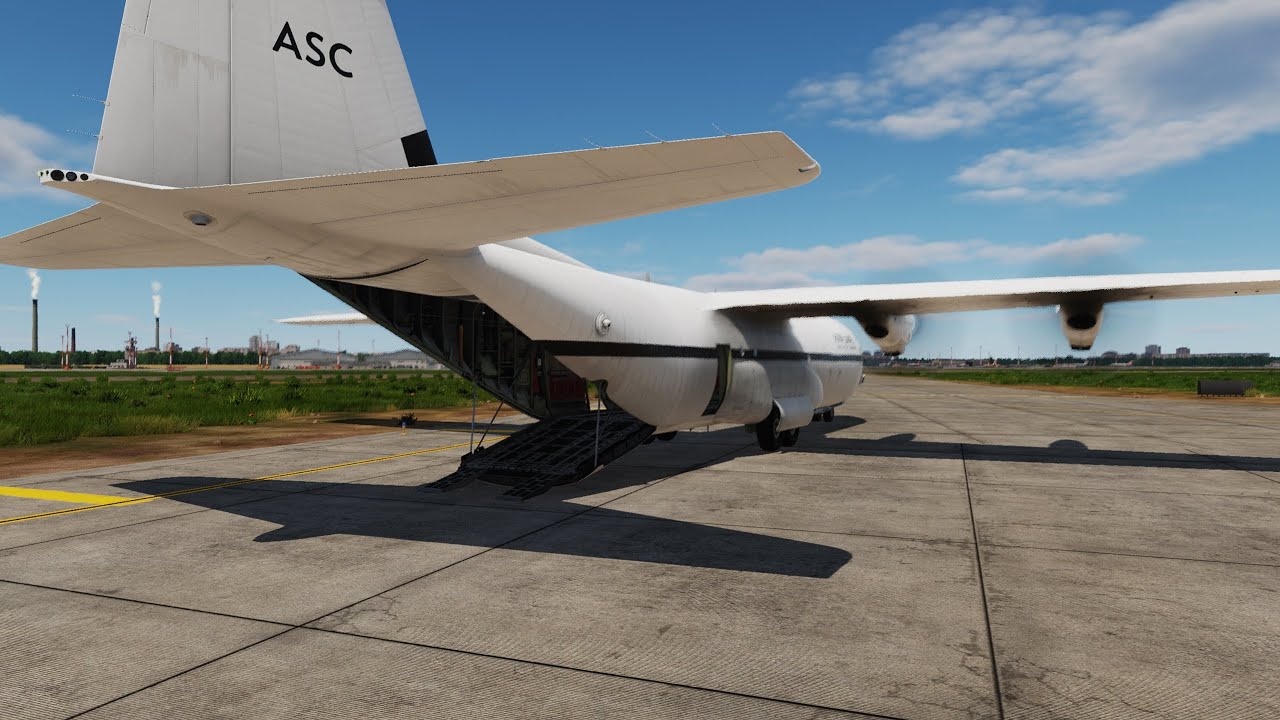 DCS C-130J: запуск, руление, взлет