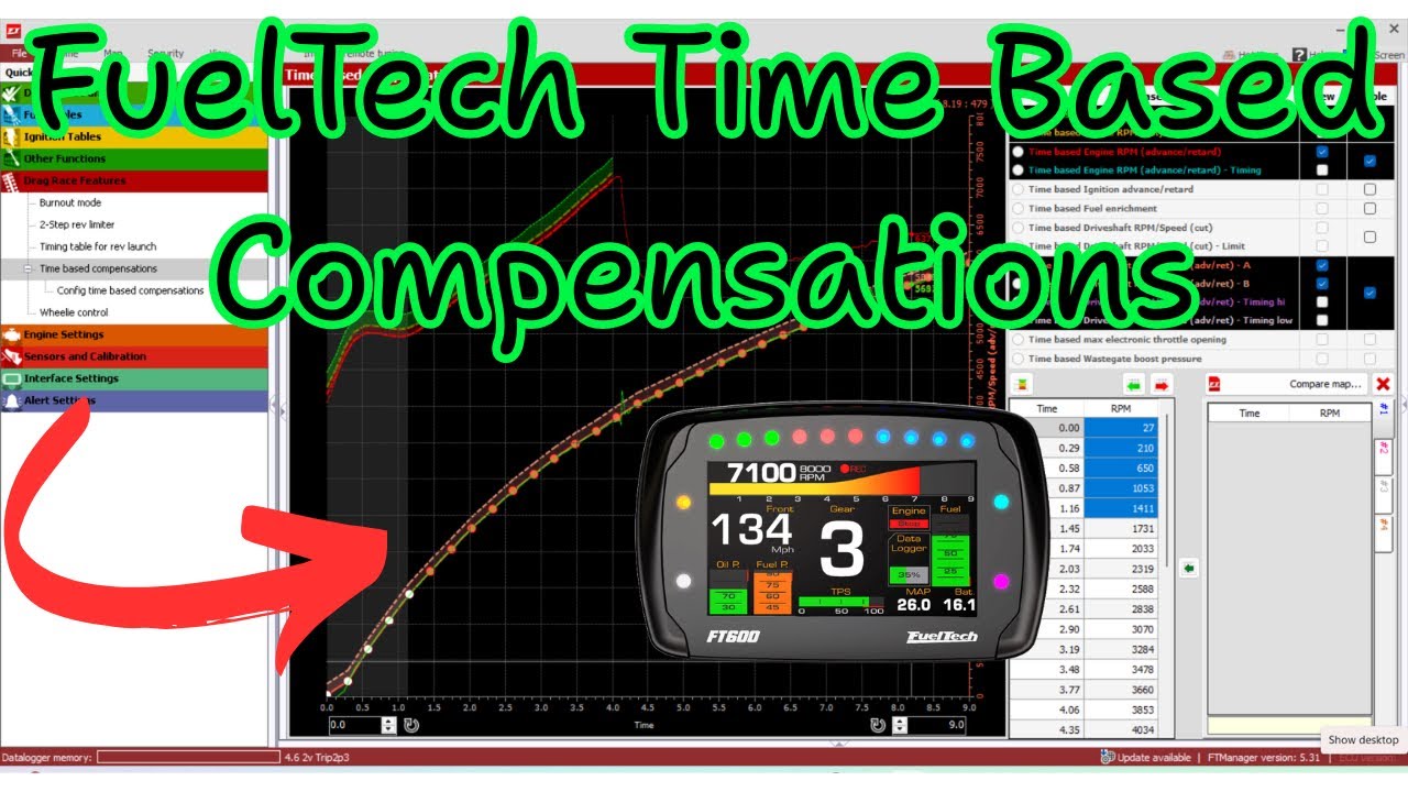 FuelTech Time Based Compensations 