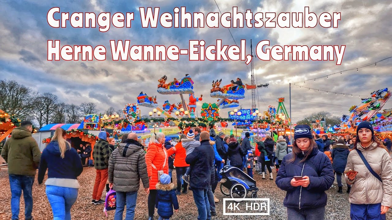 Walking tour in Herne wanne-eickel in Germany 4k HDR