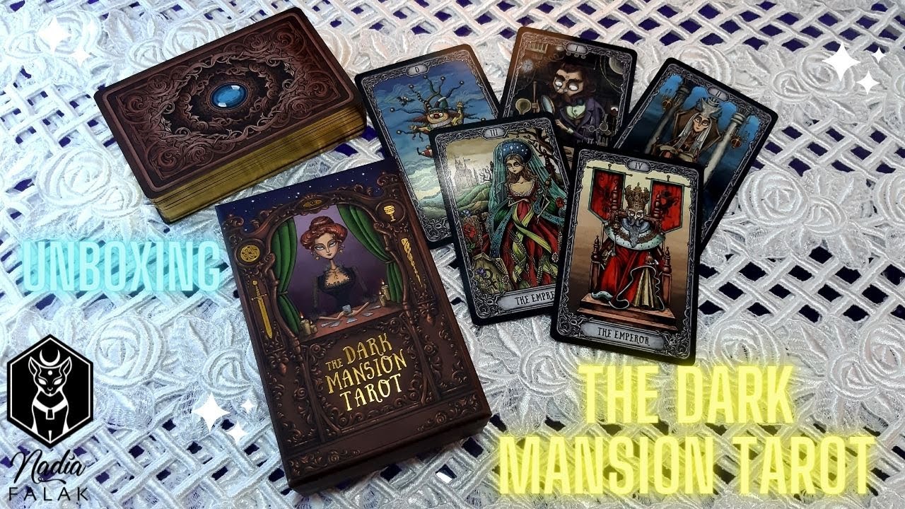 THE DARK MANSION TAROT (Taroteca) ⭐Un Hermoso Mazo! ✨Unboxing y Reseña 💜 Nadia Falak