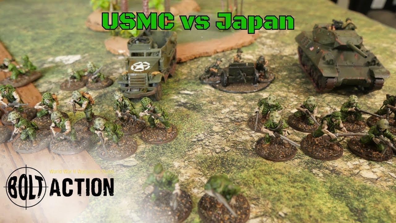 Bolt Action Battle Report! USMC v.s Japan